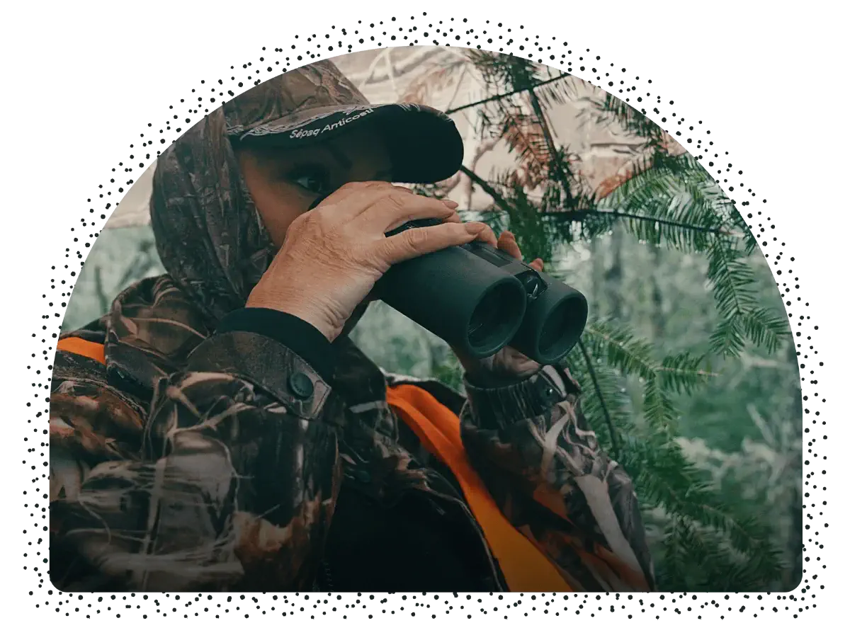 Chasseuse en observation